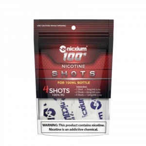 Nicxium - Nicotine Shots 4-Pack 100's