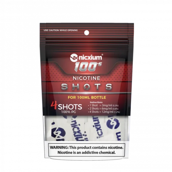 Nicxium - Nicotine Shots 4-Pack 100's
