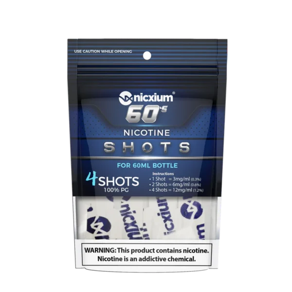 Nicxium - Nicotine Shots 4-Pack 60's