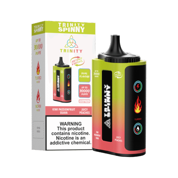 Trinity Spinny - Kiwi Passionfruit Guava & Juicy Peaches