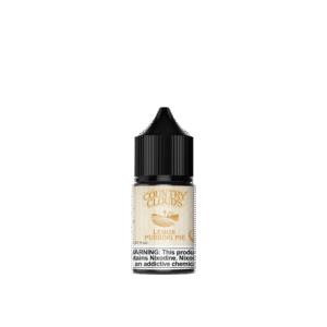 Country Clouds Lemon Pudding Pie 30ml E-liquid bottle featuring zesty lemon flavors and creamy dessert notes.