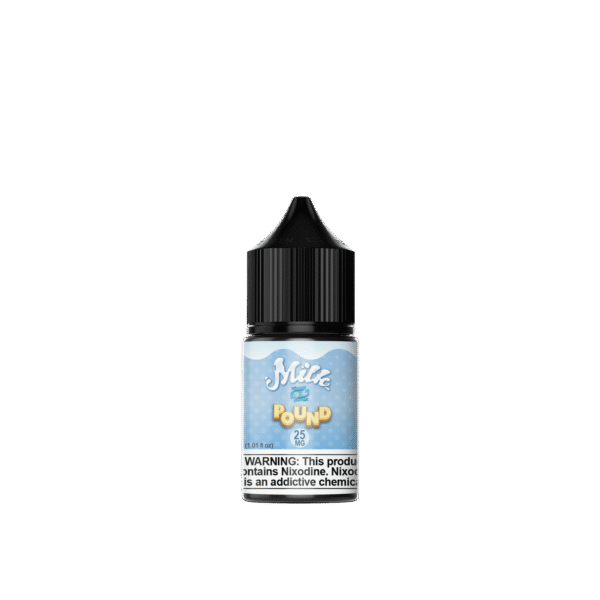 Milk By The Pound 30ml e-liquid bottle, creamy vape juice with sweet pound cake flavor, perfect for vaporizers.