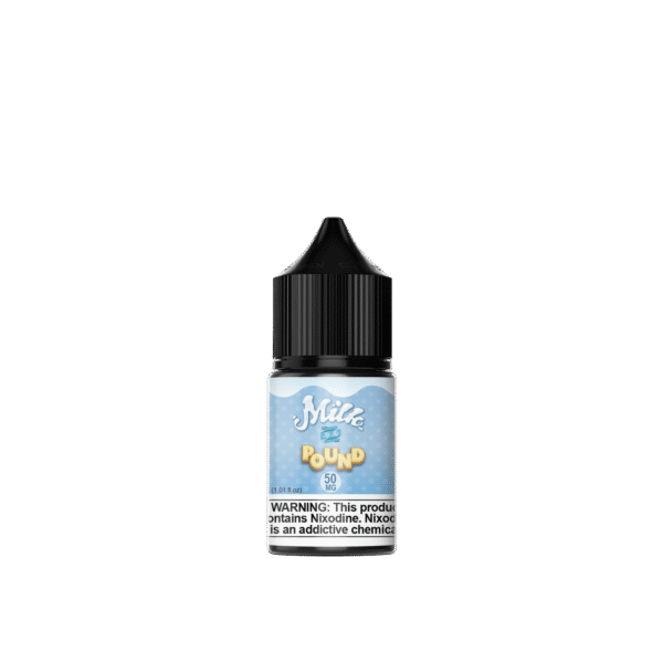 By The Pound Milk 100ml e-liquid bottle, creamy vape juice with sweet pound cake flavor, ideal for vaping enthusiasts.